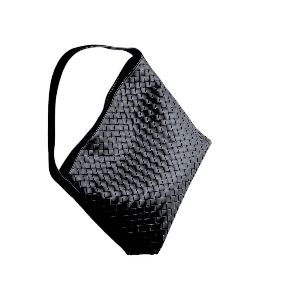 ClaraNY Vegan leather woven tote