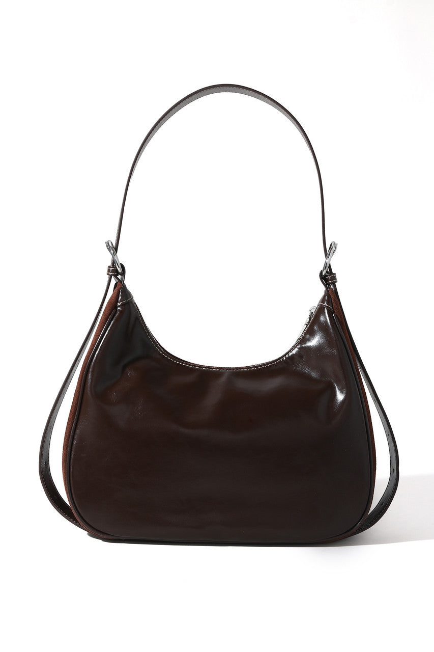 ClaraNY Genuine leather Pocket Shoulder Handbag- Color Dark Brown