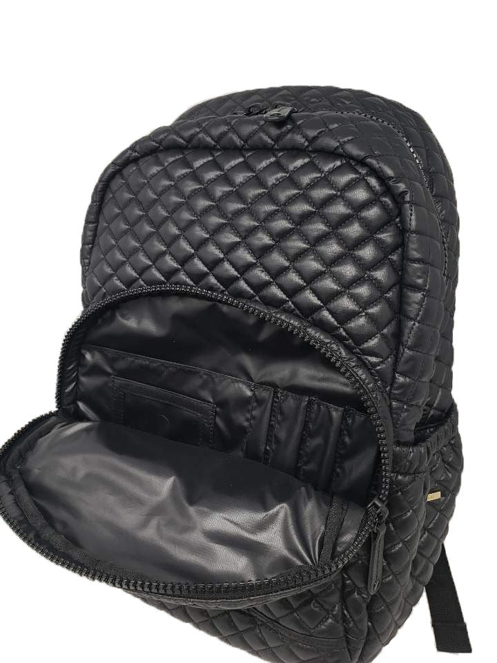 ClaraNY Quilted Backpack Ultra-light weight water repellent Laptop sleeve with pouch Color Black