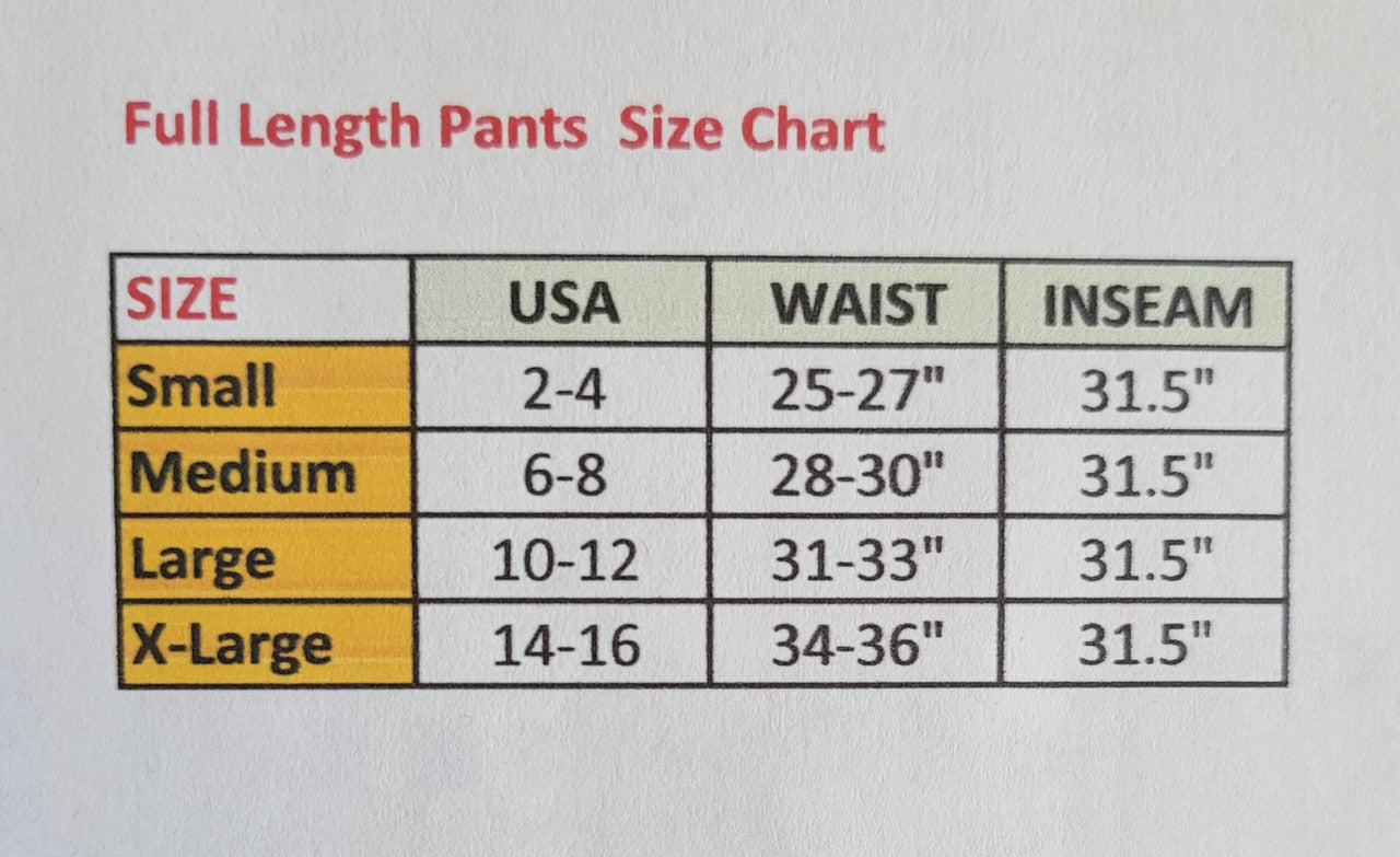 ClaraNY Full-Length Yoga Gym Lounge pants with pockets color Black Made in USA