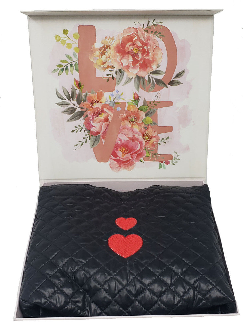 ClaraNY Love Love Heart Embroidery lightweight comfortable tote water repellent