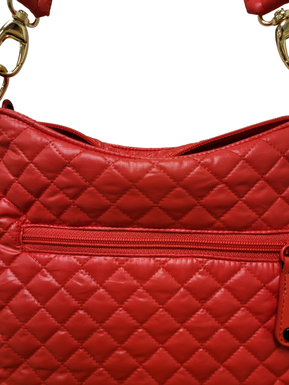 ClaraNY  Lightweight Quilted Crossbody Hobo Bag Color Red