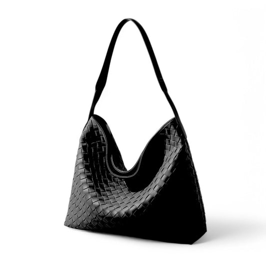 ClaraNY Vegan leather woven tote